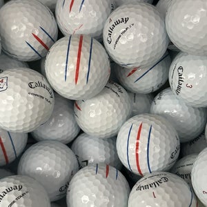 60 Callaway CHROME TOUR /X Golf Balls AAA Triple Track AND White
