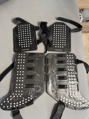 Used Rollerfly Roller Hockey Goalie Sliders Black