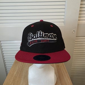 NWS Baltimore Elite Giants Ebbets Field Flannels Fitted Hat 7 3/8
