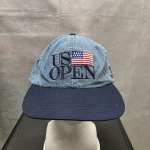 Vintage 1997 US Open Congressional Strapback Hat Denim