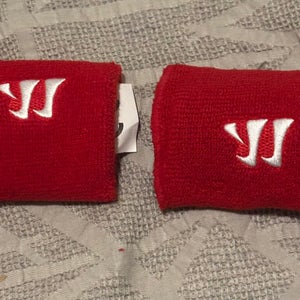 Warrior Hockey Padded Wrist Slash Guards Adult 3” Red Brand New