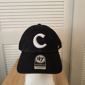 NWS Clemson Tigers '47 Clean Up Strapback Hat Black NCAA