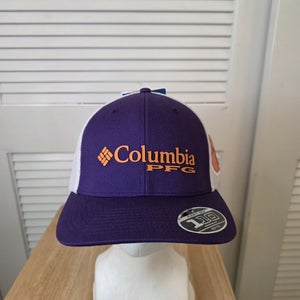 NWT Clemson Columbia PFG Flexfit 110 Mesh Snapback Hat NCAA