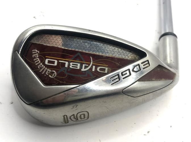 Left Handed Callaway Diablo Edge 9 Iron Uniflex Flex Steel *Good*