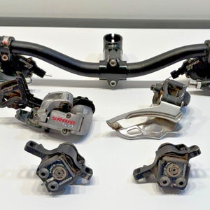 SRAM X7 3x9 Speed Shifters 5.0/X Gen Derailleurs Shimano Brakes 640mm Riser Bar+