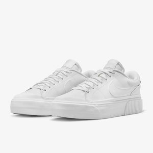 Nike Court Legacy Lift DM7590-101 Sneaker Womens US 9 White Platform Shoes ZZ315