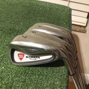 Strata Plus Irons Set (7-PW-SW, No 8i) Steel Shafts (STD -.5 Inch)