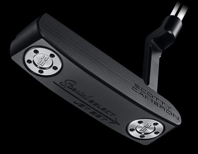 NEW TITLEIST SCOTTY CAMERON NEWPORT JET SET BLACK PUTTER 34" W HEAD COVER