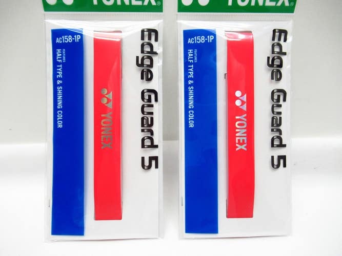 *JAPAN* SET OF 2X: YONEX AC158-1P "EDGE GUARD 5" COLOR: RED 001