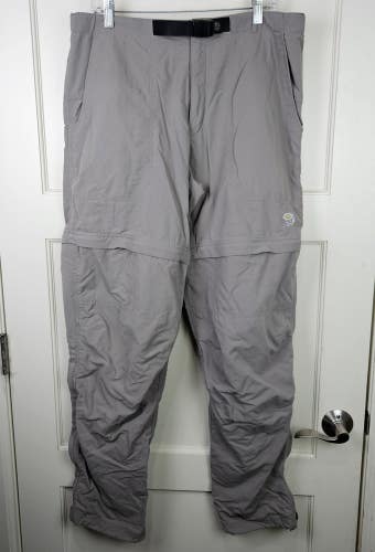 Mountain Hardwear Men's Convertible Pants Belted Outdoor Hiking Fishing Size: L
