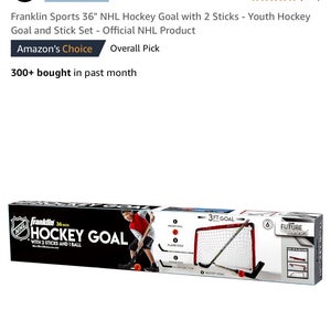 FRANKLIN HOCKEY GOAL SET with sticks & ball