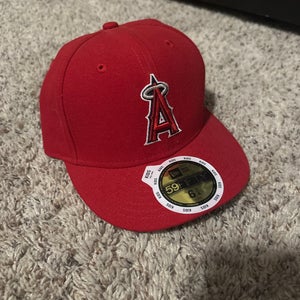 Red Kids Angels 6 3/4 New Era Hat (New)