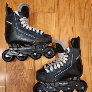Verbero Marsblade FMT ONE Hockey Skates Regular Width Size 3.5 (Used) NEW WHEELS