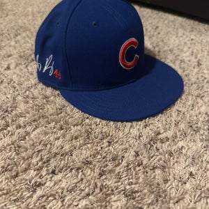 Blue Men's Cubs Bryant, Rizzo, Arrieta Stitched 7 1/4 New Era Hat (Used)
