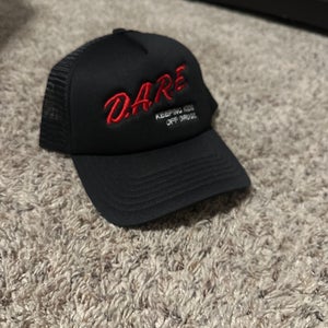 Black Adult Unisex Adjustable DARE Hat (Used)