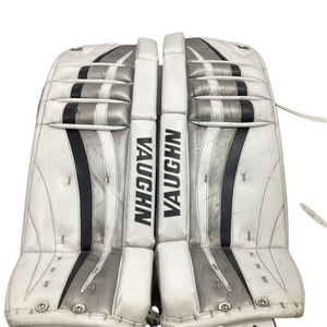Used Vaughn V6 Goalie Leg Pads Senior White 32" 11613-S000160228