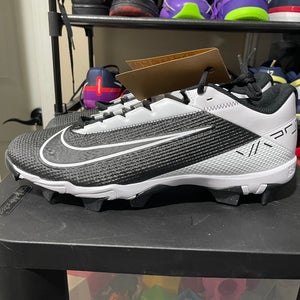 Nike Vapor Edge Shark 2 Black White Football Cleats DH5088-001 Men Size 12
