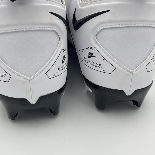 Nike Alpha Menace Pro 3 Football Cleats White/Black CT6649  display picture 3
