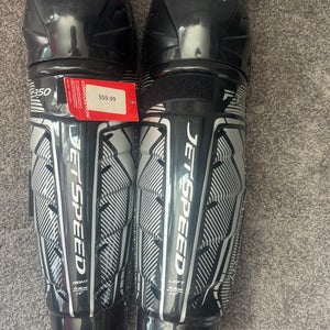 Senior CCM JetSpeed FT350 17" Shin Pads  (New)