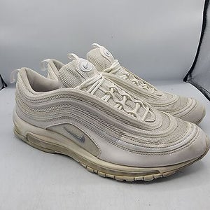 Nike Air Max 97 Mens Size 11.5 Triple White Wolf Grey Sneaker Shoes 921826-101