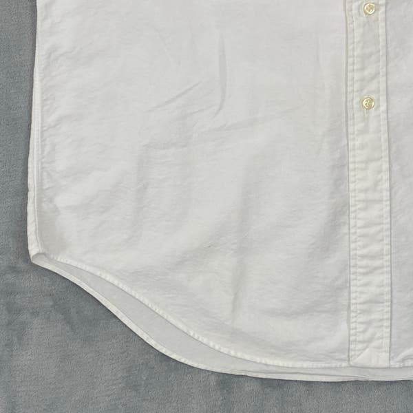 Vintage Ralph Lauren YARMOUTH Shirt Men 16 1/2 White Cotton Oxford