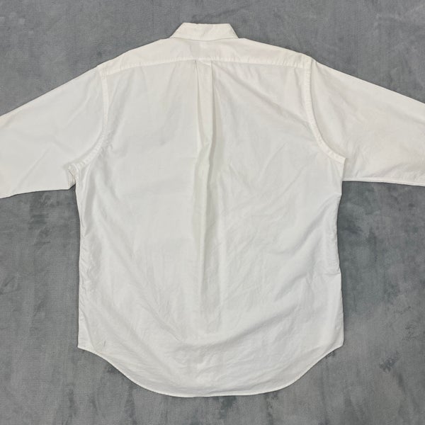 Vintage Ralph Lauren YARMOUTH Shirt Men 16 1/2 White Cotton Oxford