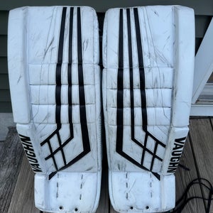 Used 32+2 Vaughn Velocity VE8 Pro Carbon Goalie Leg Pads