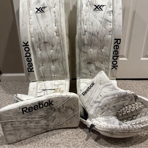 Used 34+2” Reebok Premier XLT Pro Regular Goalie Full Set