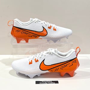 Nike Vapor Edge Speed 360 2 Football Cleats White Orange Size 11.5 Mens FQ4045-100