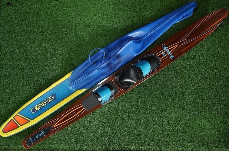 VINTAGE CONNELLY HOOK USA 67 SLALOM WATER SKI, WITH BINDINGS & BAG ~ WOW!!