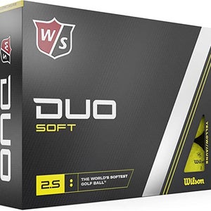 Wilson Staff Duo Soft Golf Balls (Yellow, 12pk) 2023 NEW