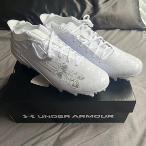 Brand New Under Armour Football/Lacrosse Cleats – White – Men’s Size [10.5] – Box Included