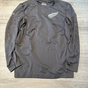 Detroit Red Wings Gray Large Men's  Compression (New)