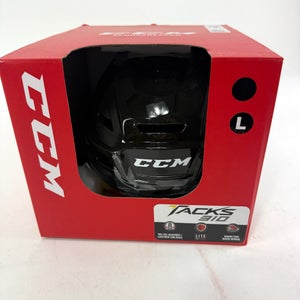 New Black CCM Tacks 310 Helmet | Large