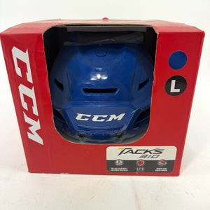 New Royal Blue CCM Tacks 310 Helmet | Large