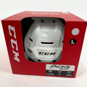 New White CCM Tacks 310 Helmet | Large