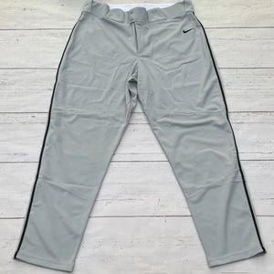 Nike Vapor Select Baseball Pants Gray Black Mens Size XL BQ5489-058