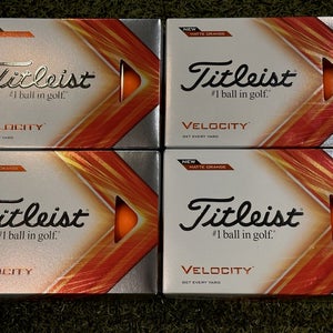Titleist Velocity Golf Balls Lot Bundle - Matte Orange - 4 Dozen - NEW in Box