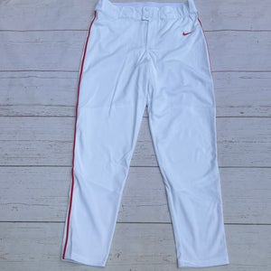 Nike Vapor Select Baseball Pants White Red Mens Size XL BQ5489-109