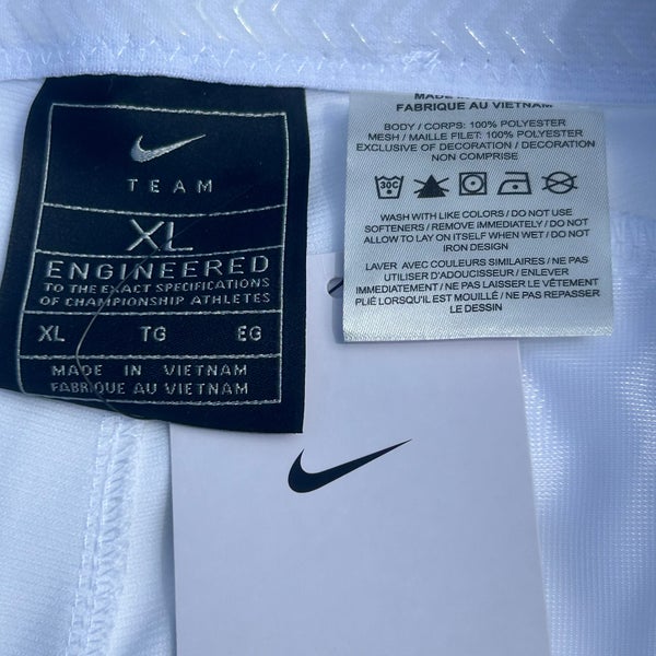 Nike Vapor Select Baseball Pants White Red Mens Size XL BQ5489-109