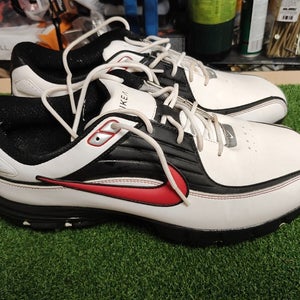 Nike Air Rival Golf Shoes Red/Black/White Size 10.5 Wide