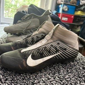 Blue Men's Size M 12.0 (W 13.0) Adult Nike Mid Top Vapor Molded Cleats (Used)