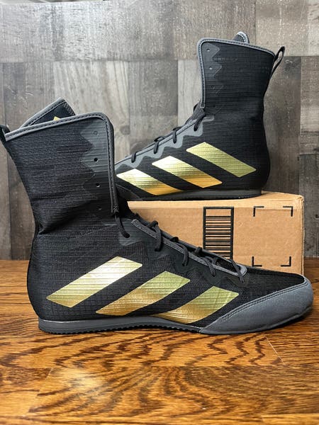 Adidas Box Hog 4 Black Gold Metallic Boxing Shoes Size 11.5 GZ6116 Boxer |  SidelineSwap | Buy and Sell on SidelineSwap