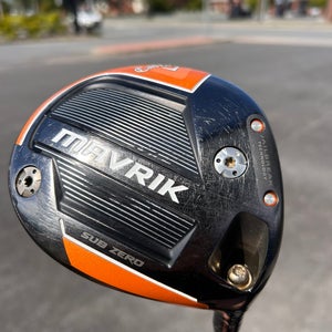 Men's  Callaway Mavrik Sub Zero Right Handed Driver Regular Flex 10.5 Loft (Used)