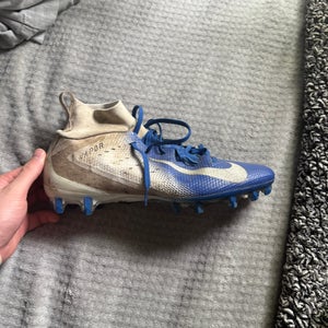 Blue Men's Size M 12.0 (W 13.0) Adult Nike High Top Vapor Molded Cleats (Used)