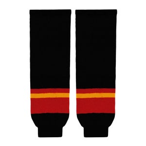 Calgary Flames Knit Socks, Black 17” Mite