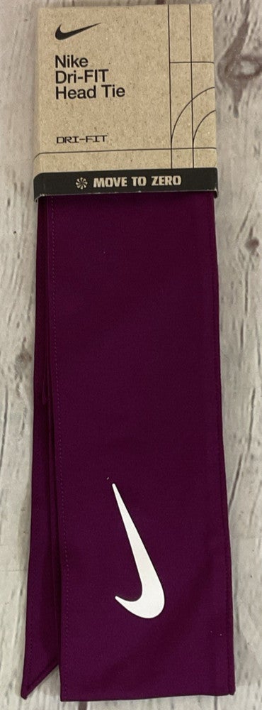 purple nike dri fit head tie