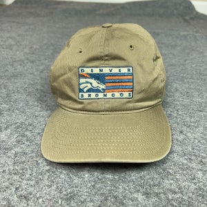 Vintage Denver Broncos Mens Hat Strap Back Brown Football Cap Drew Pearson NFL