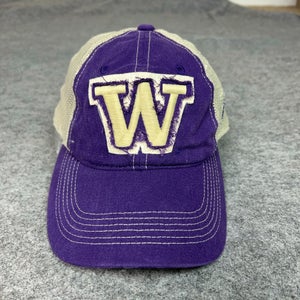 Washington Huskies Mens Hat Snapback Purple Trucker Mesh Cap Retro College NCAA