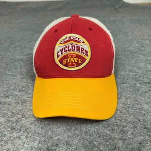 Iowa State Cyclones Mens Hat Snapback Trucker Red Yellow College Sports NCAA Cap
